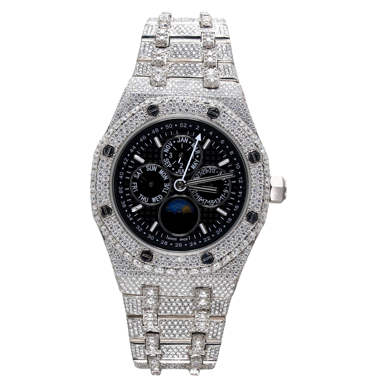 Encrusted Shine Luxury Diamond Watch - Ulight Jewels