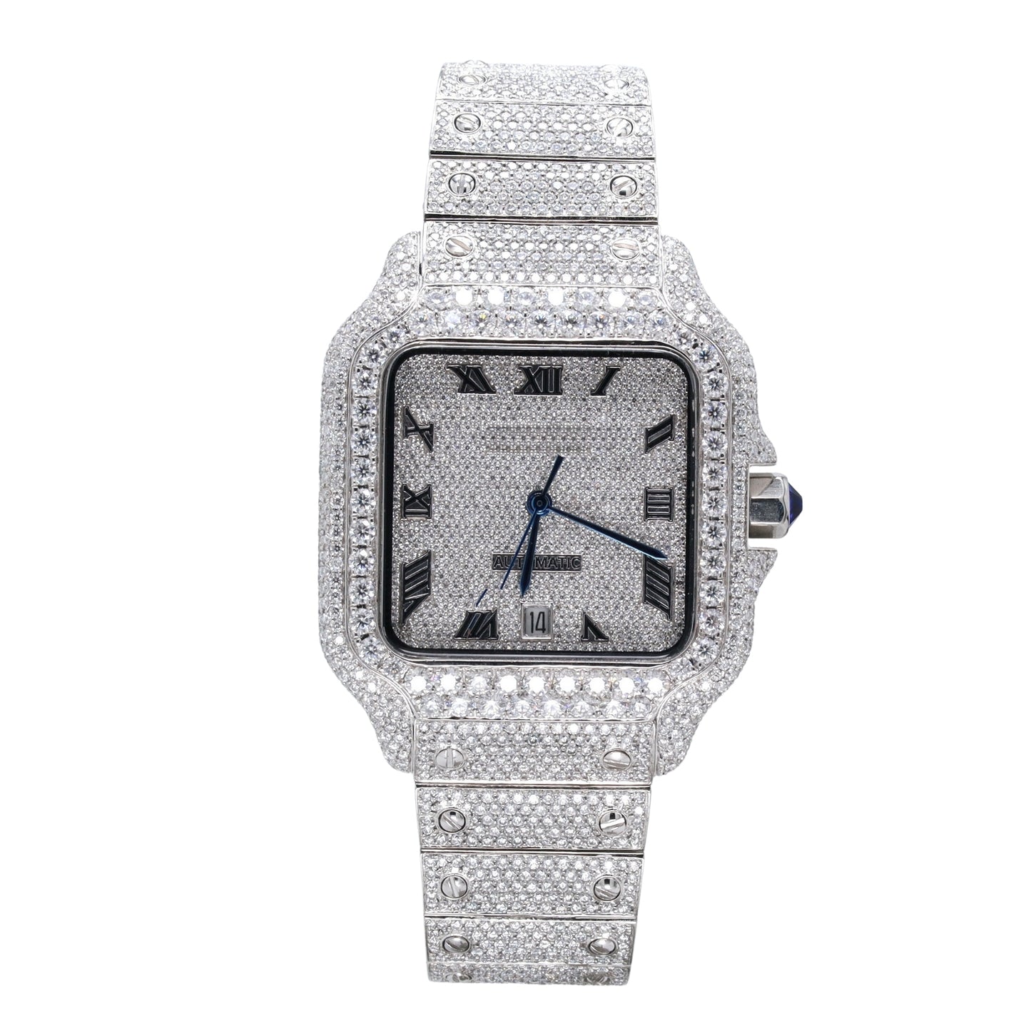 Exquisite Roman Dial Premium Diamond Watch - Ulight Jewels