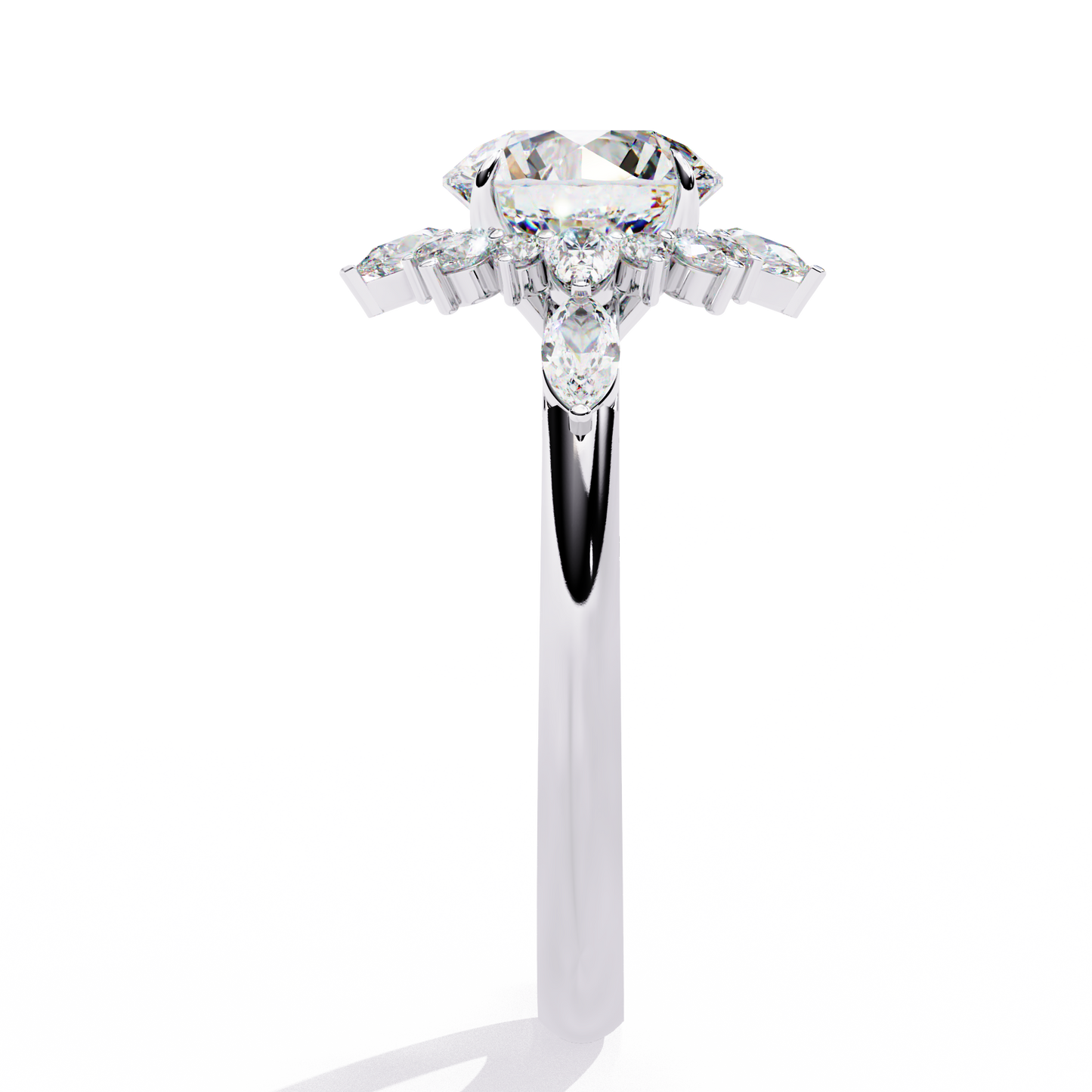 1.50 CT Round Cut Diamond Engagement Ring