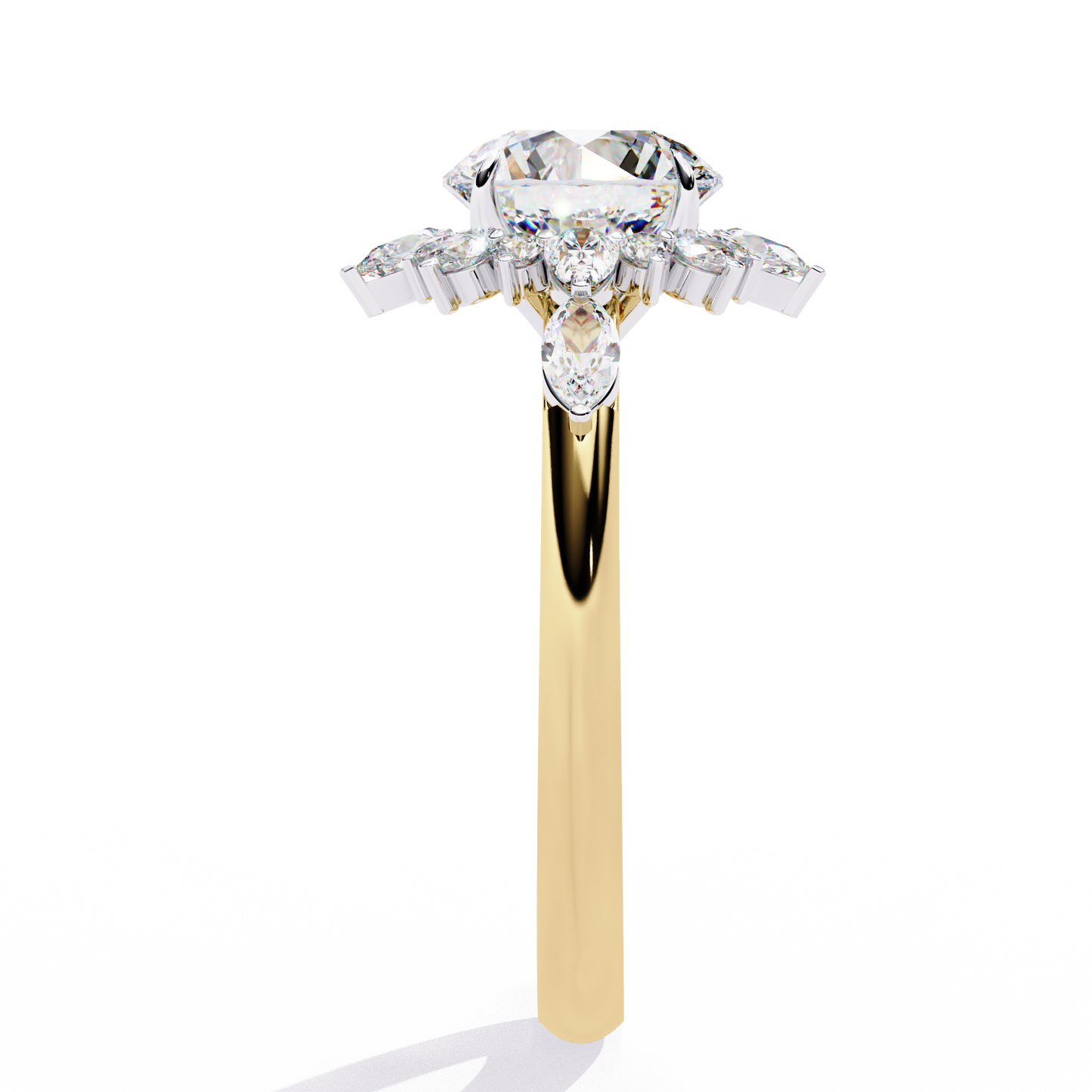 1.50 CT Round Cut Diamond Engagement Ring