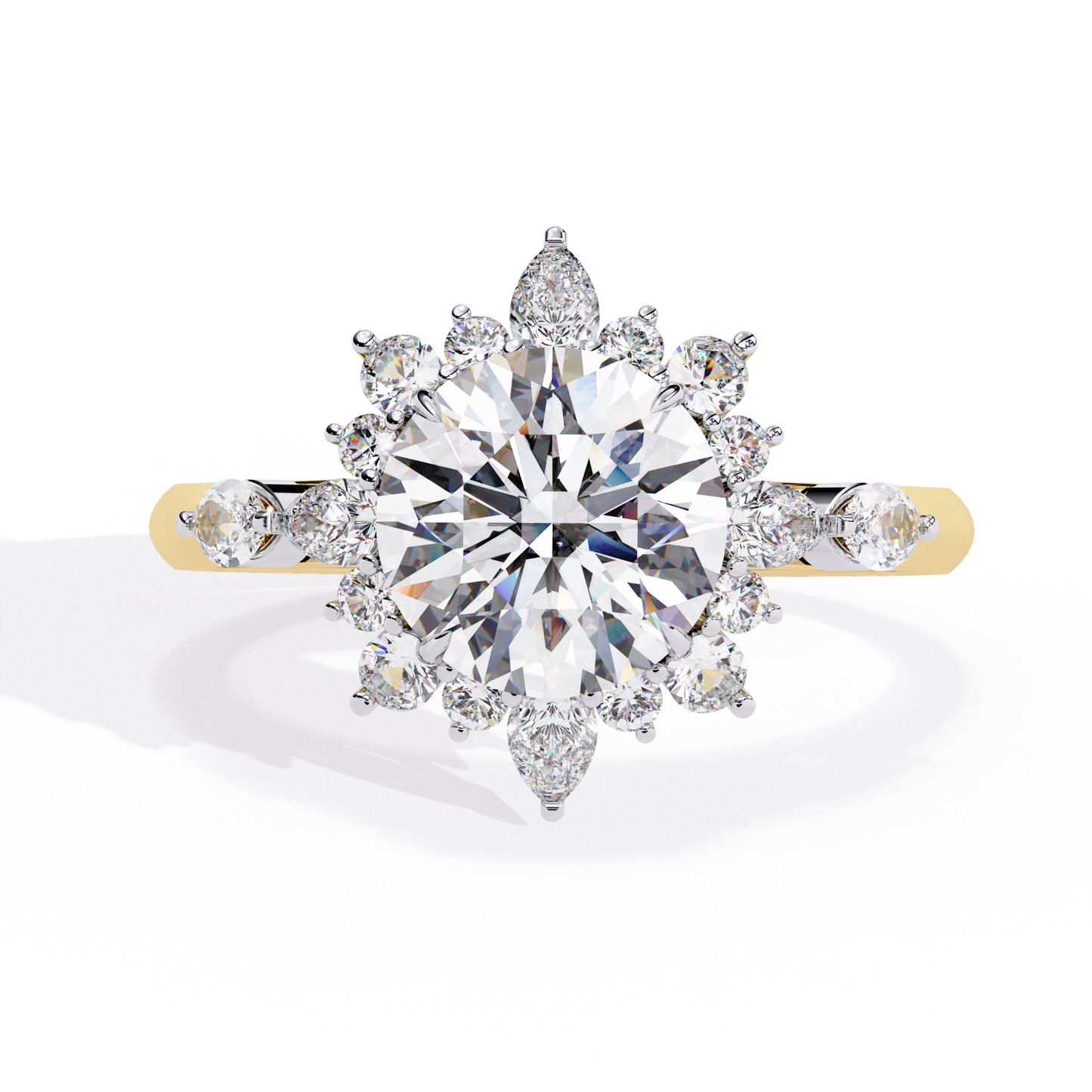 1.50 CT Round Cut Diamond Engagement Ring
