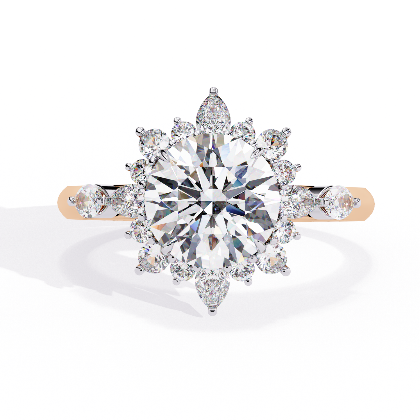 1.50 CT Round Cut Diamond Engagement Ring
