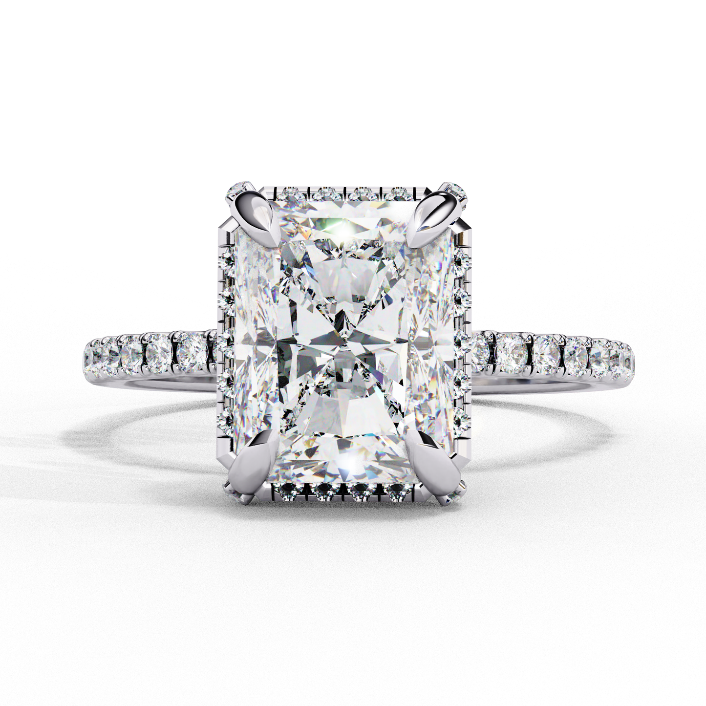 2.50 CT Radiant Cut Diamond Engagement Ring - Ulight Jewels