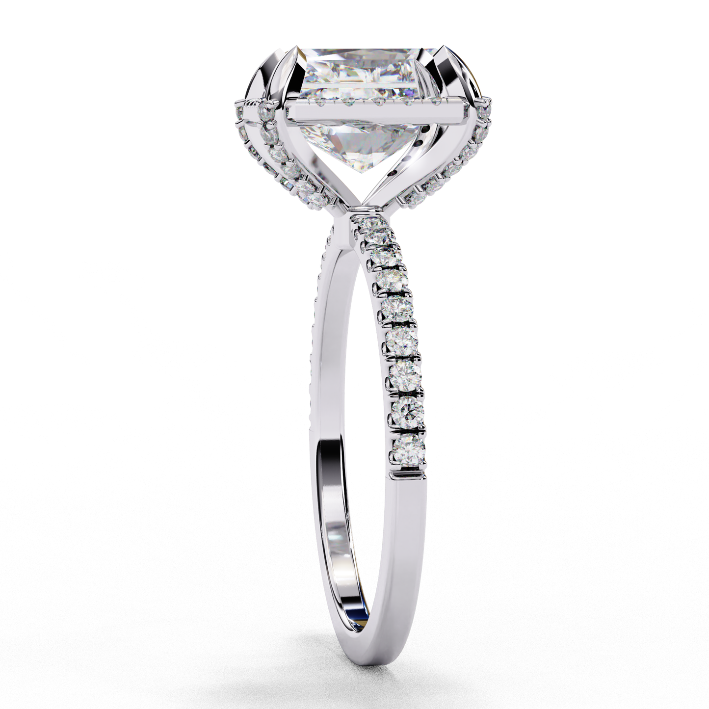 2.50 CT Radiant Cut Diamond Engagement Ring