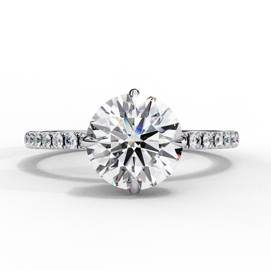 2.50 CT  Round Cut Diamond Engagement Ring - Ulight Jewels