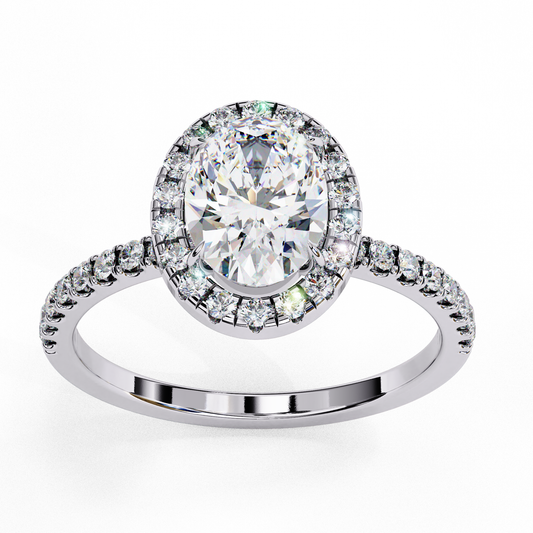 1.25 CT Oval Cut Diamond Engagement Ring - Ulight Jewels