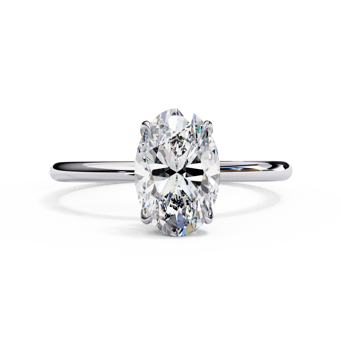 1.50 CT OVAL Cut Diamond Engagement Ring - Ulight Jewels