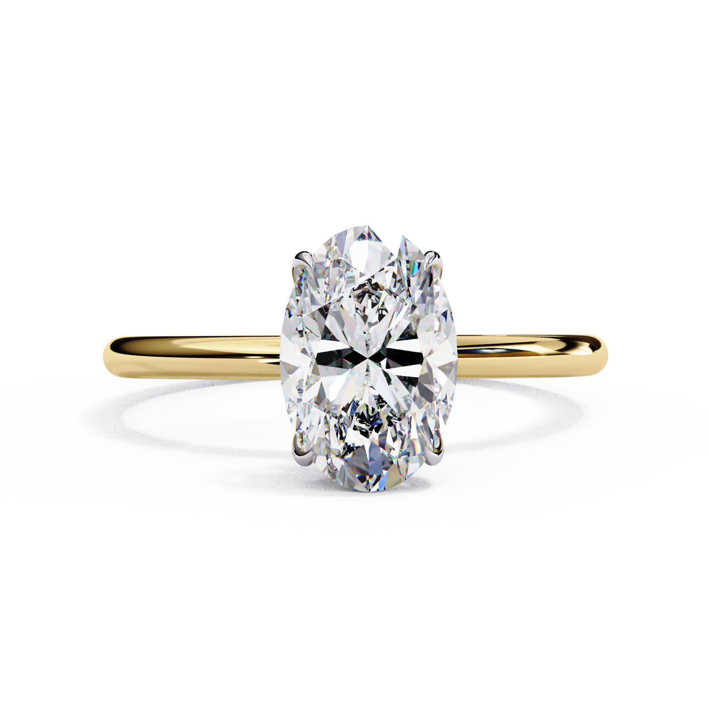 1.50 CT OVAL Cut Diamond Engagement Ring