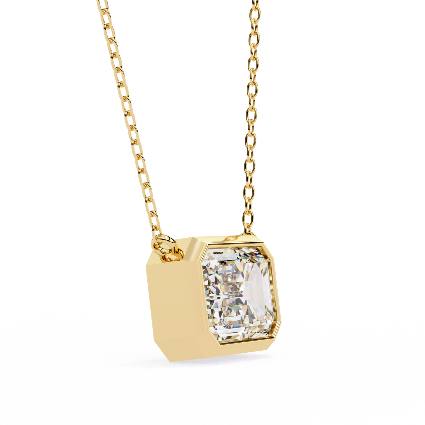 1.75 CT Emerald Cut Diamond Pendant