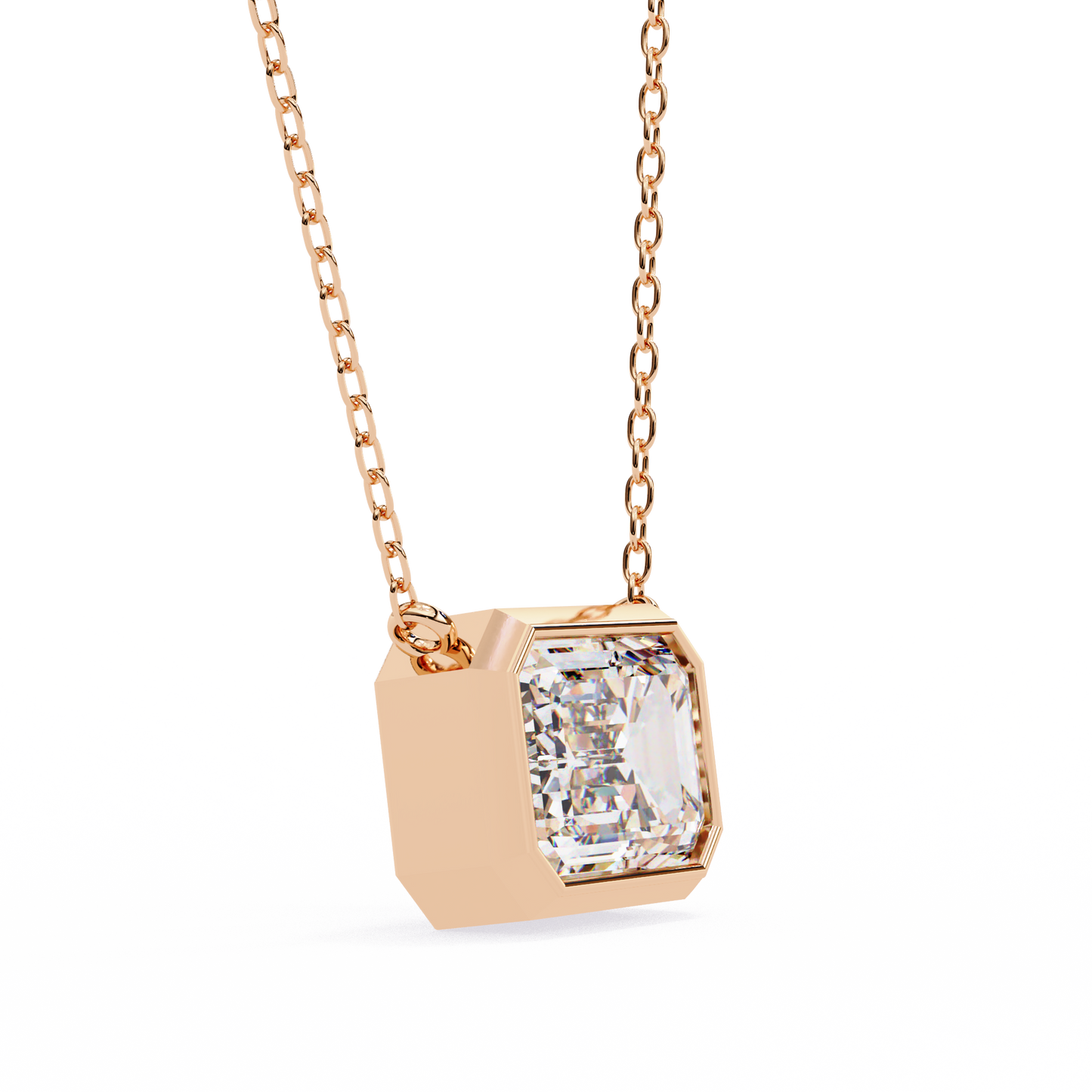 1.75 CT Emerald Cut Diamond Pendant