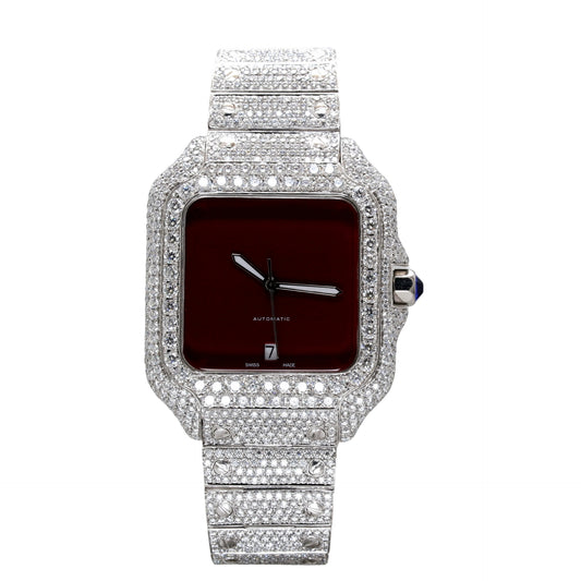 Luxury Square Dial Fully Diamond Studded Watch - Ulight Jewels