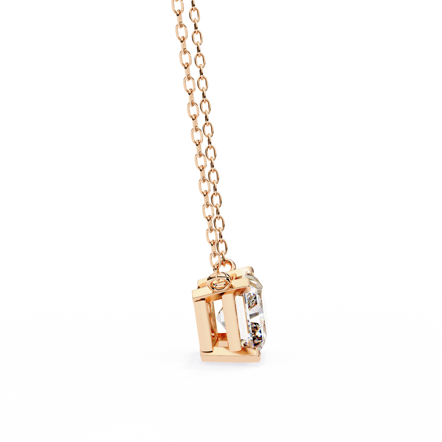 1.75 CT Radiant Cut Diamond Pendant