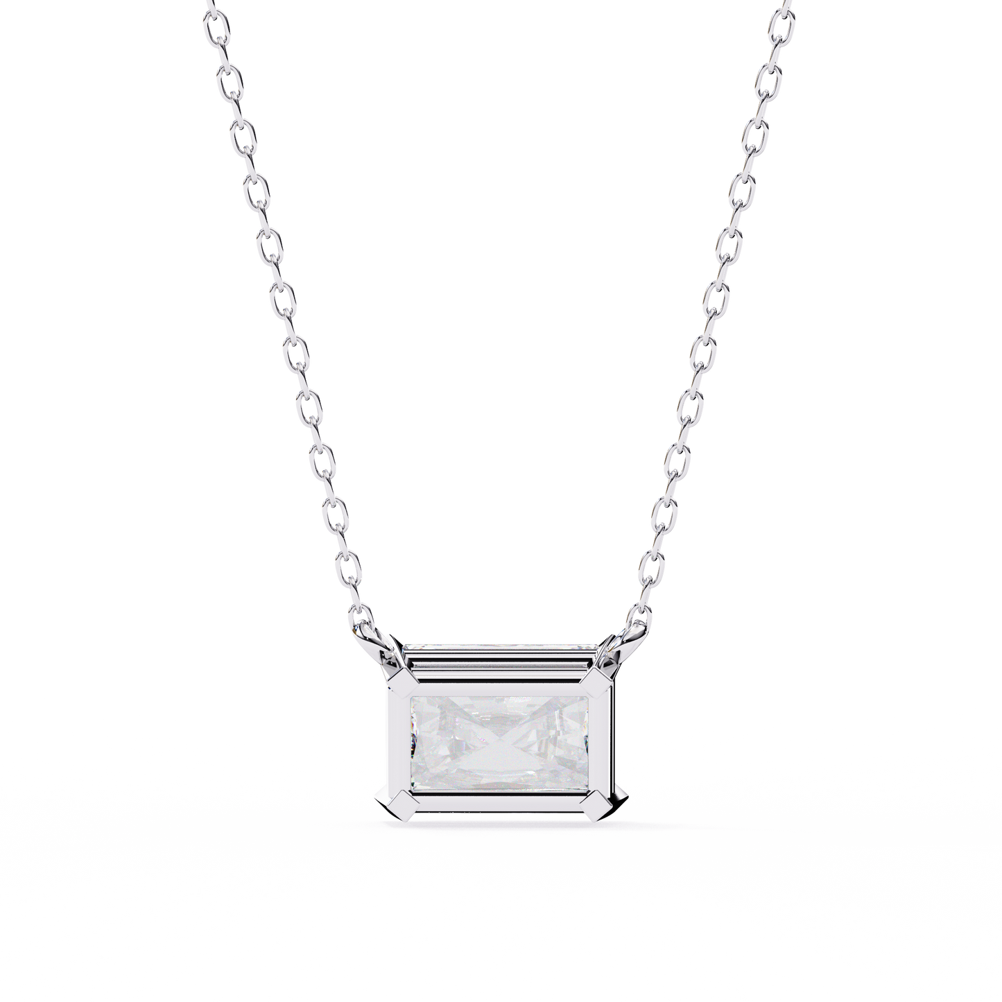 1.75 CT Radiant Cut Diamond Pendant