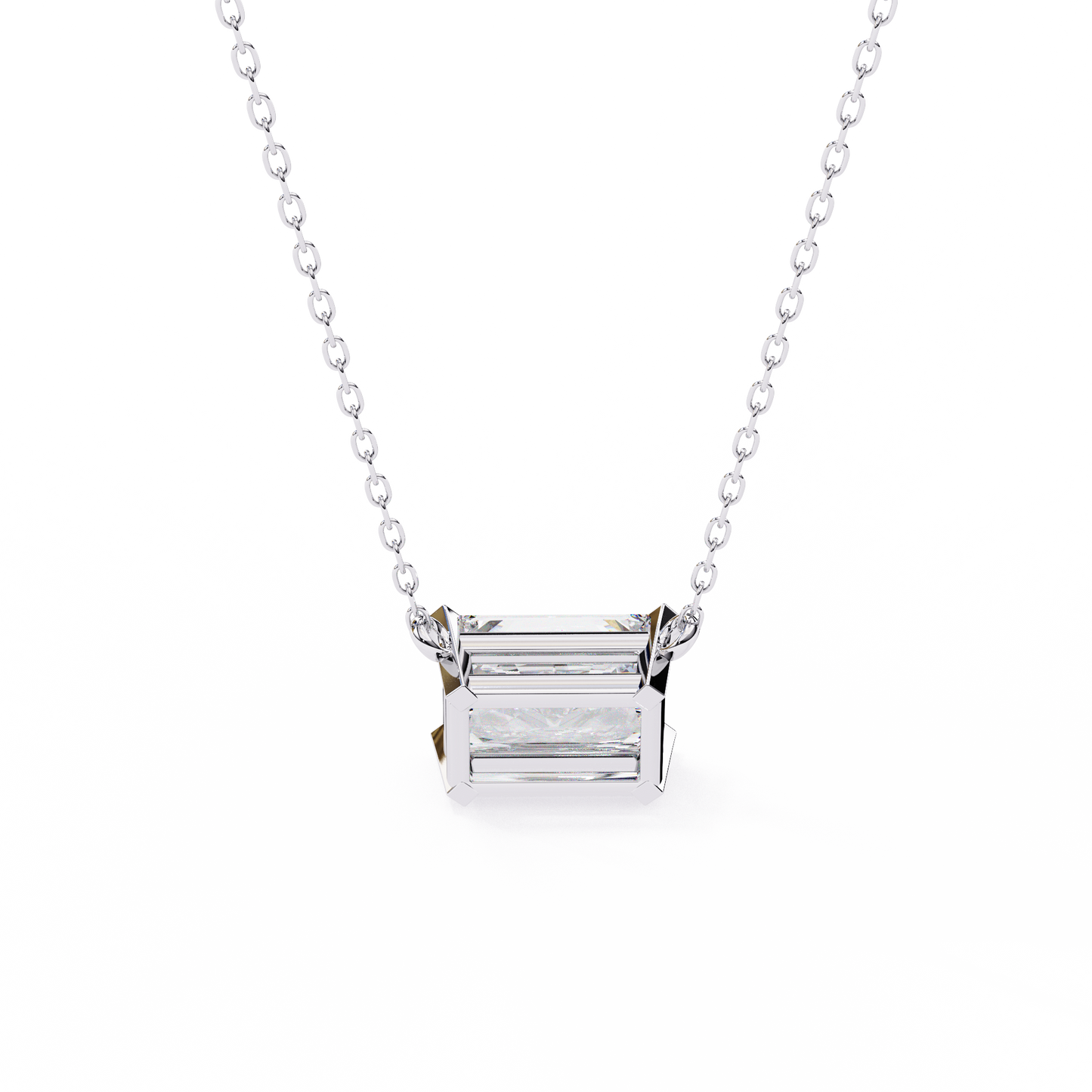 1.75 CT Radiant Cut Diamond Pendant