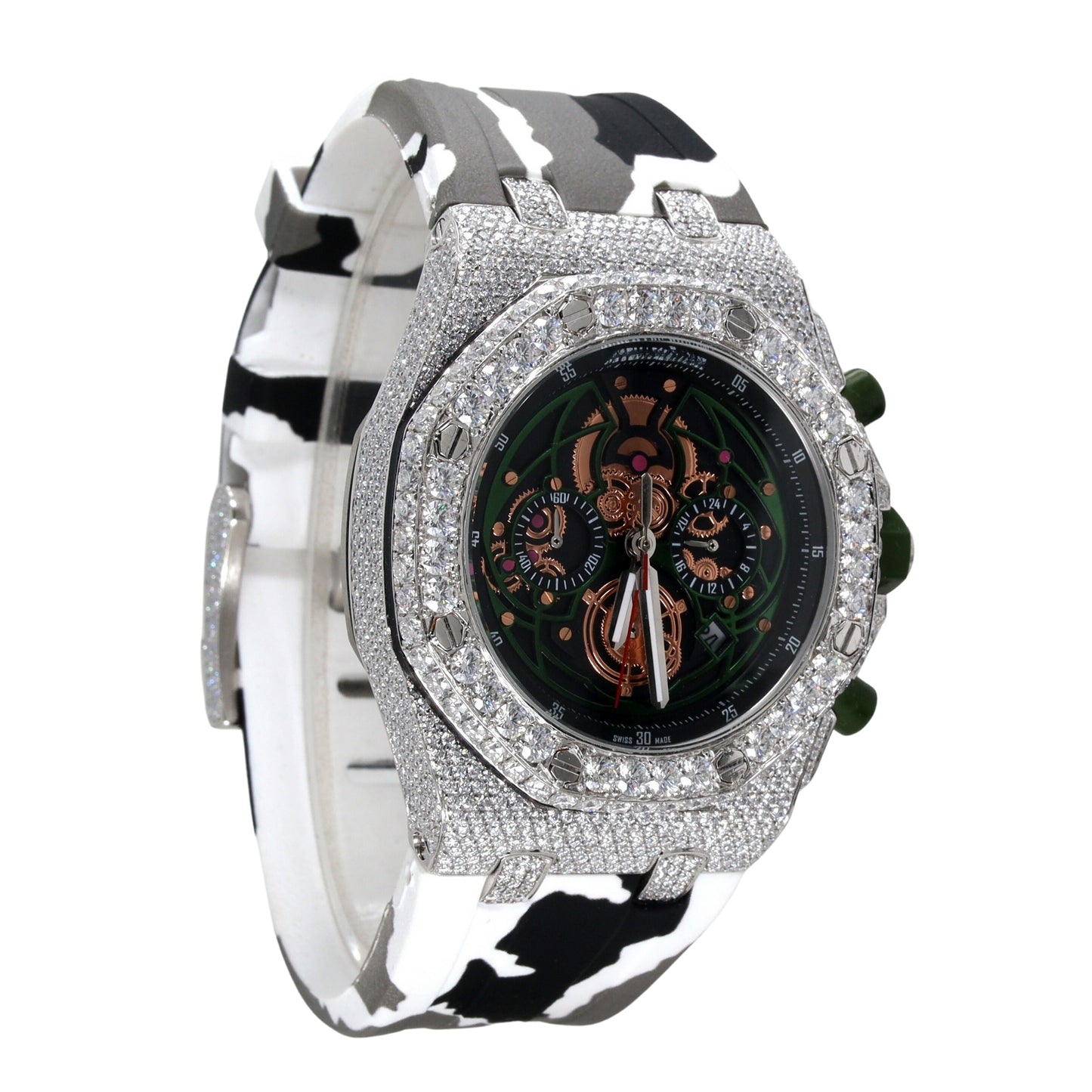 Hip Hop Chrono Diamond Watch - Ulight Jewels