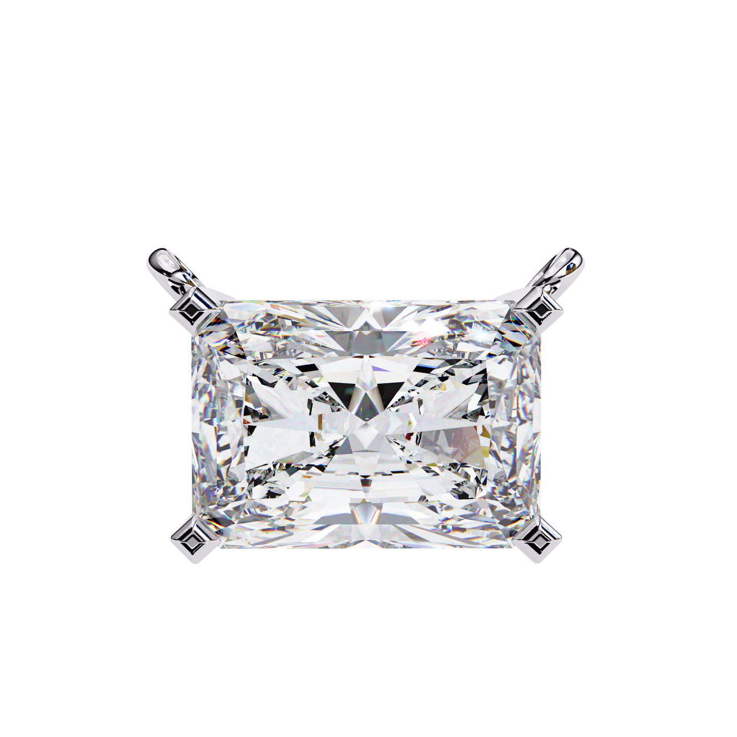 1.75 CT Radiant Cut Diamond Pendant - Ulight Jewels