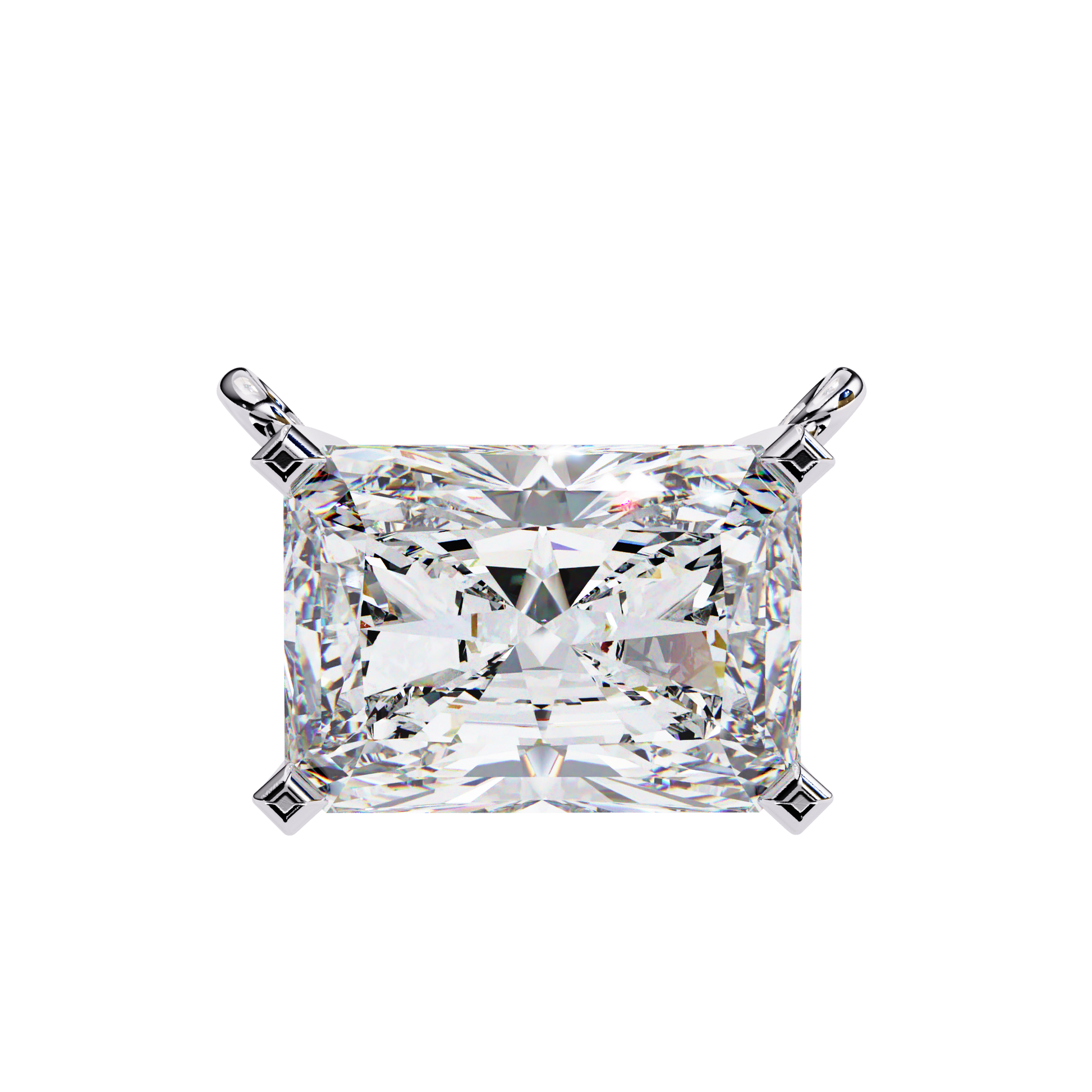 1.75 CT Radiant Cut Diamond Pendant - Ulight Jewels