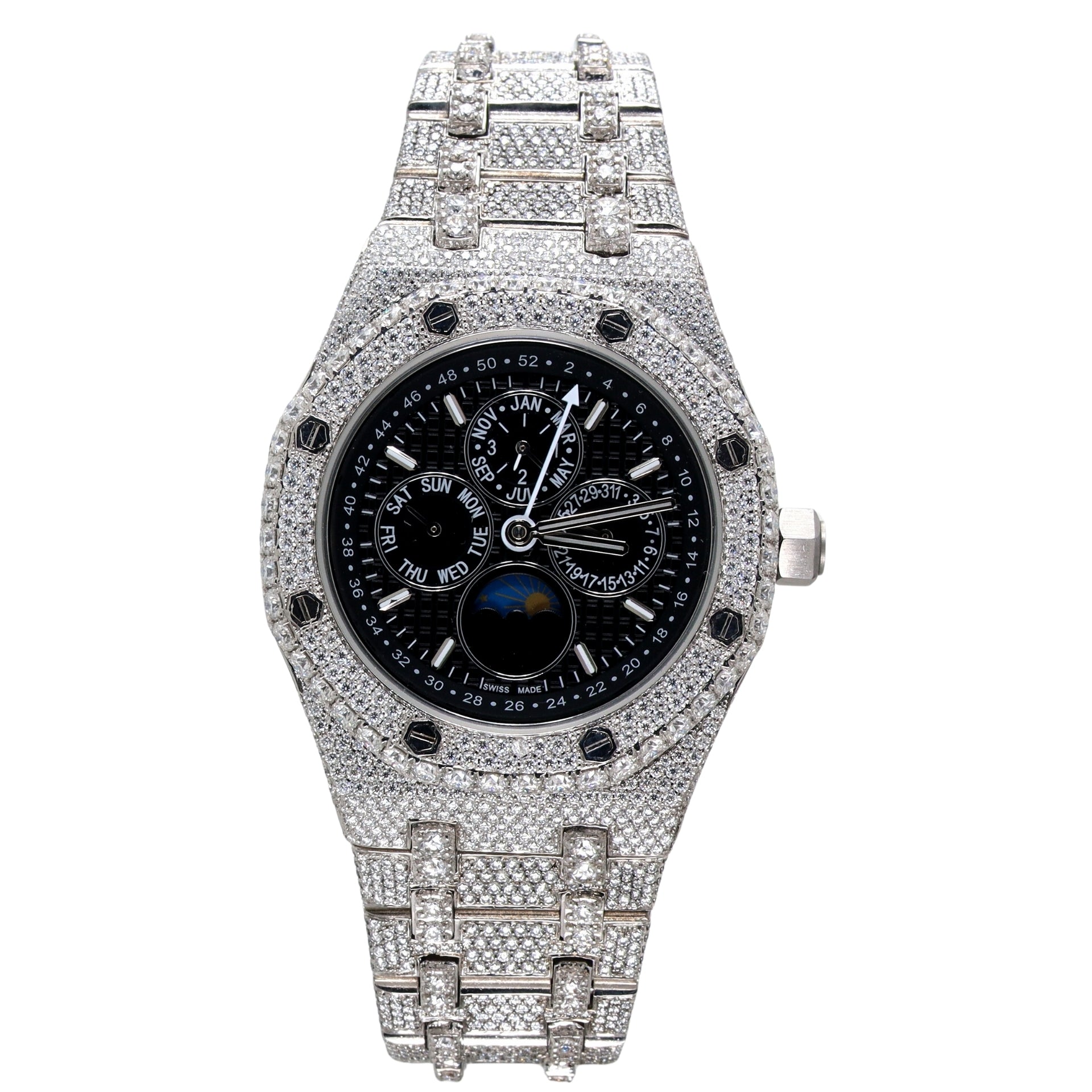 Encrusted Shine Luxury Diamond Watch - Ulight Jewels