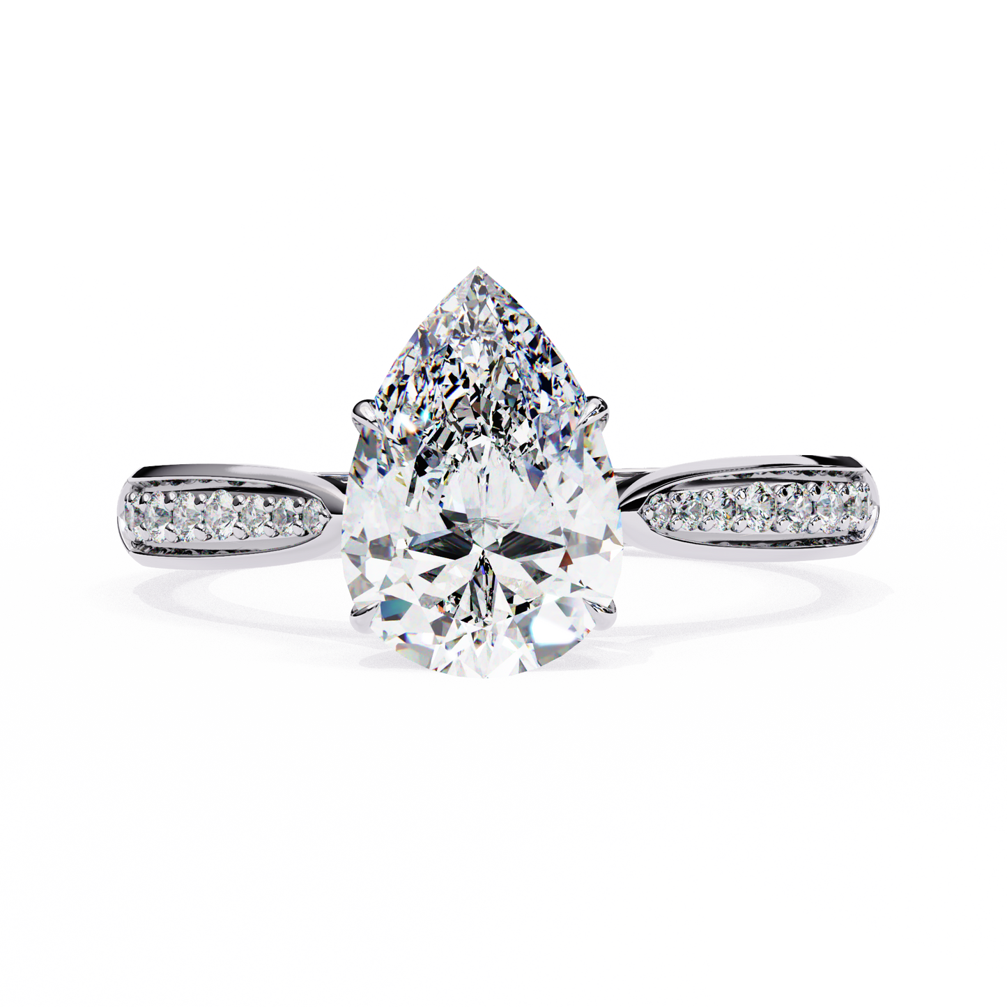 1.25 CT PEAR Cut Diamond Engagement Ring - Ulight Jewels