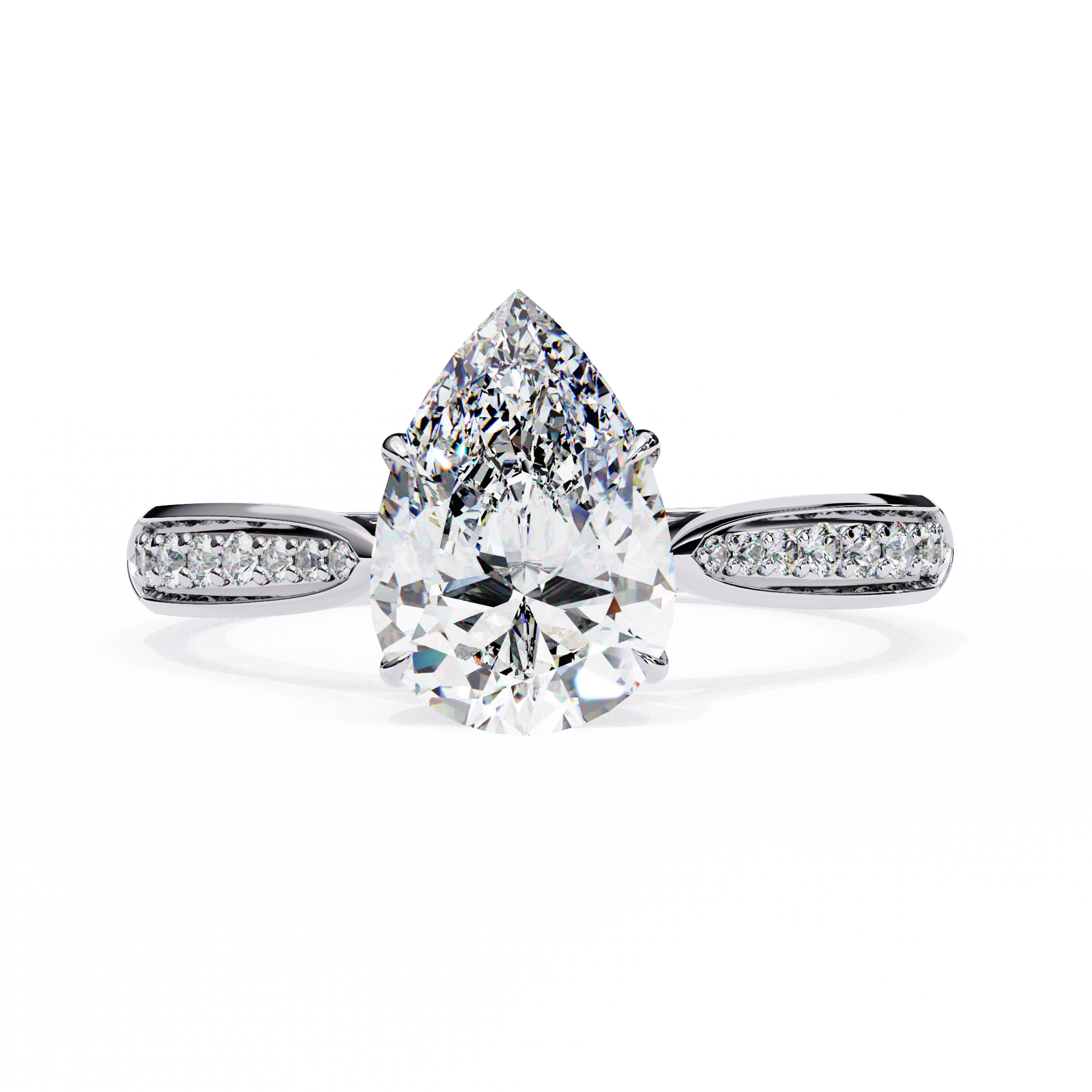 1.25 CT PEAR Cut Diamond Engagement Ring - Ulight Jewels