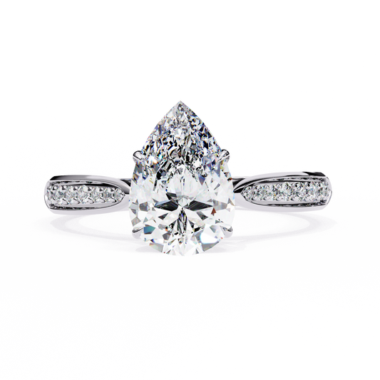 1.25 CT PEAR Cut Diamond Engagement Ring - Ulight Jewels