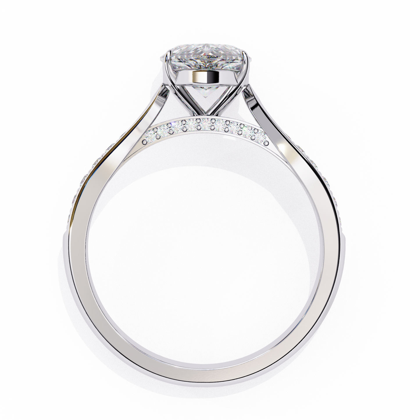 1.25 CT PEAR Cut Diamond Engagement Ring