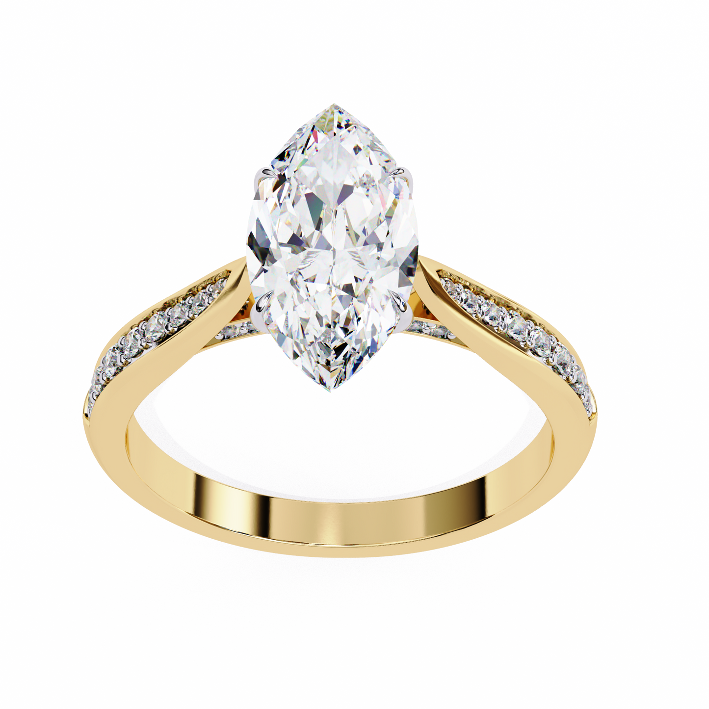 1.25 CT MARQUISE Cut Diamond Engagement Ring