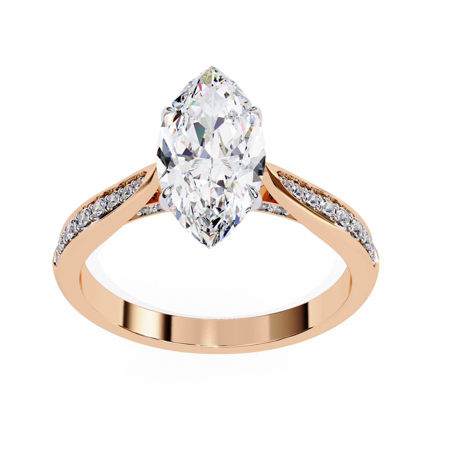 1.25 CT MARQUISE Cut Diamond Engagement Ring