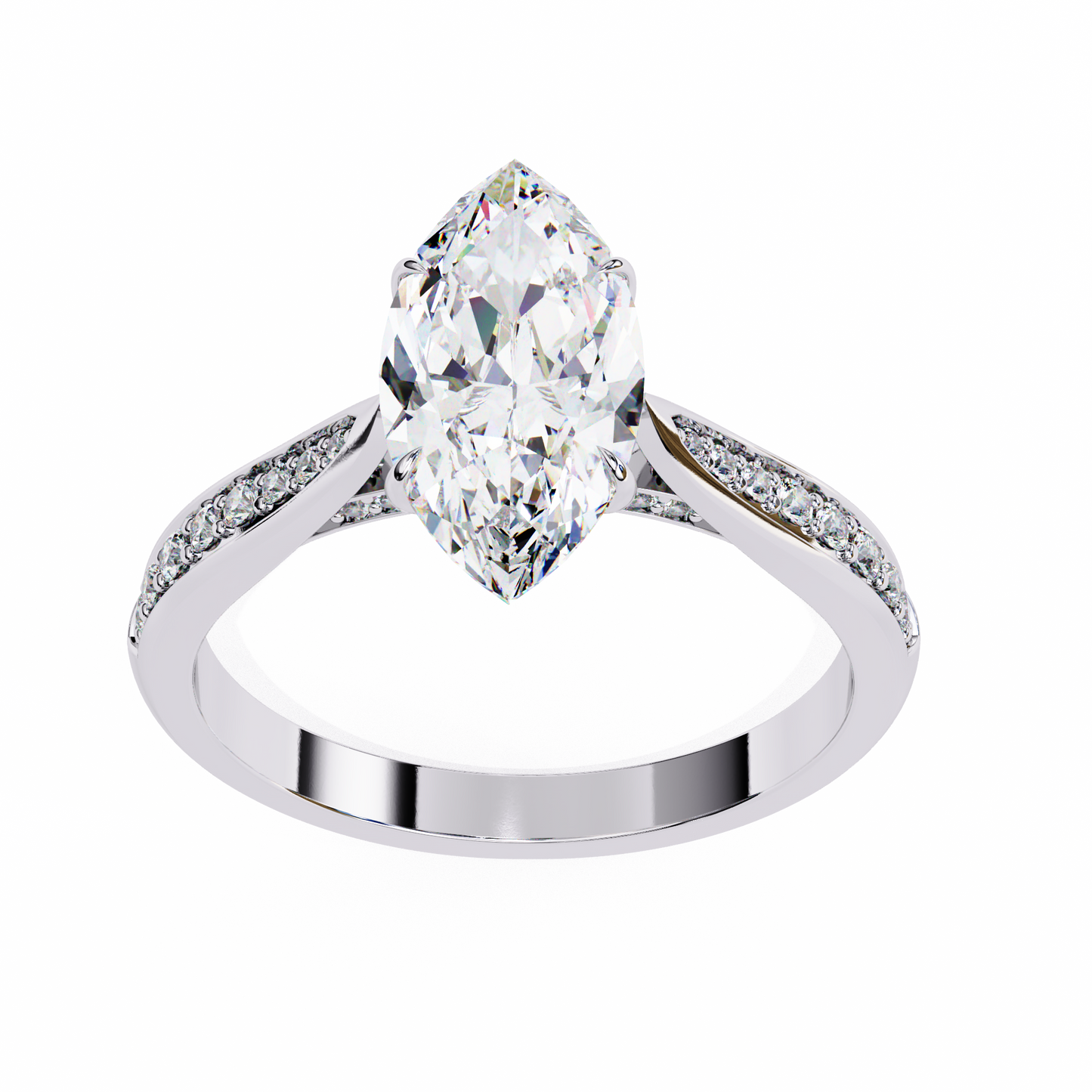 1.25 CT MARQUISE Cut Diamond Engagement Ring