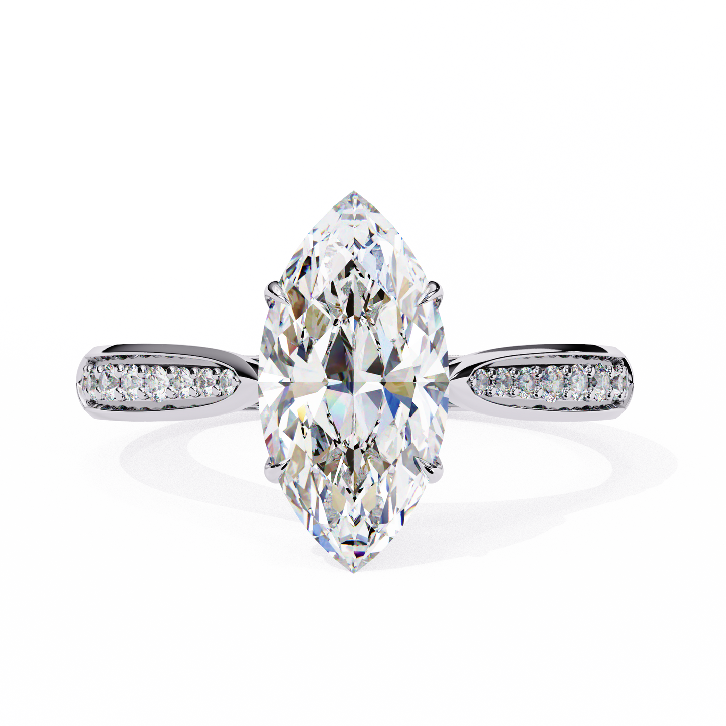 1.25 CT MARQUISE Cut Diamond Engagement Ring - Ulight Jewels