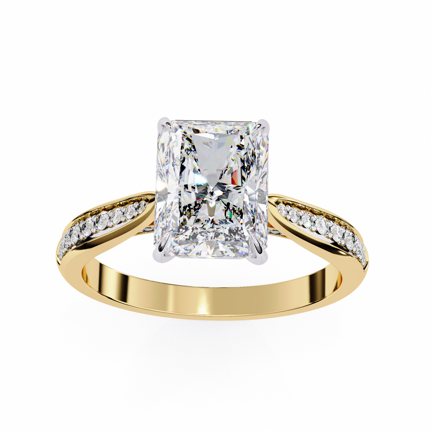 2.00 CT RADIANT Cut Diamond Engagement Ring