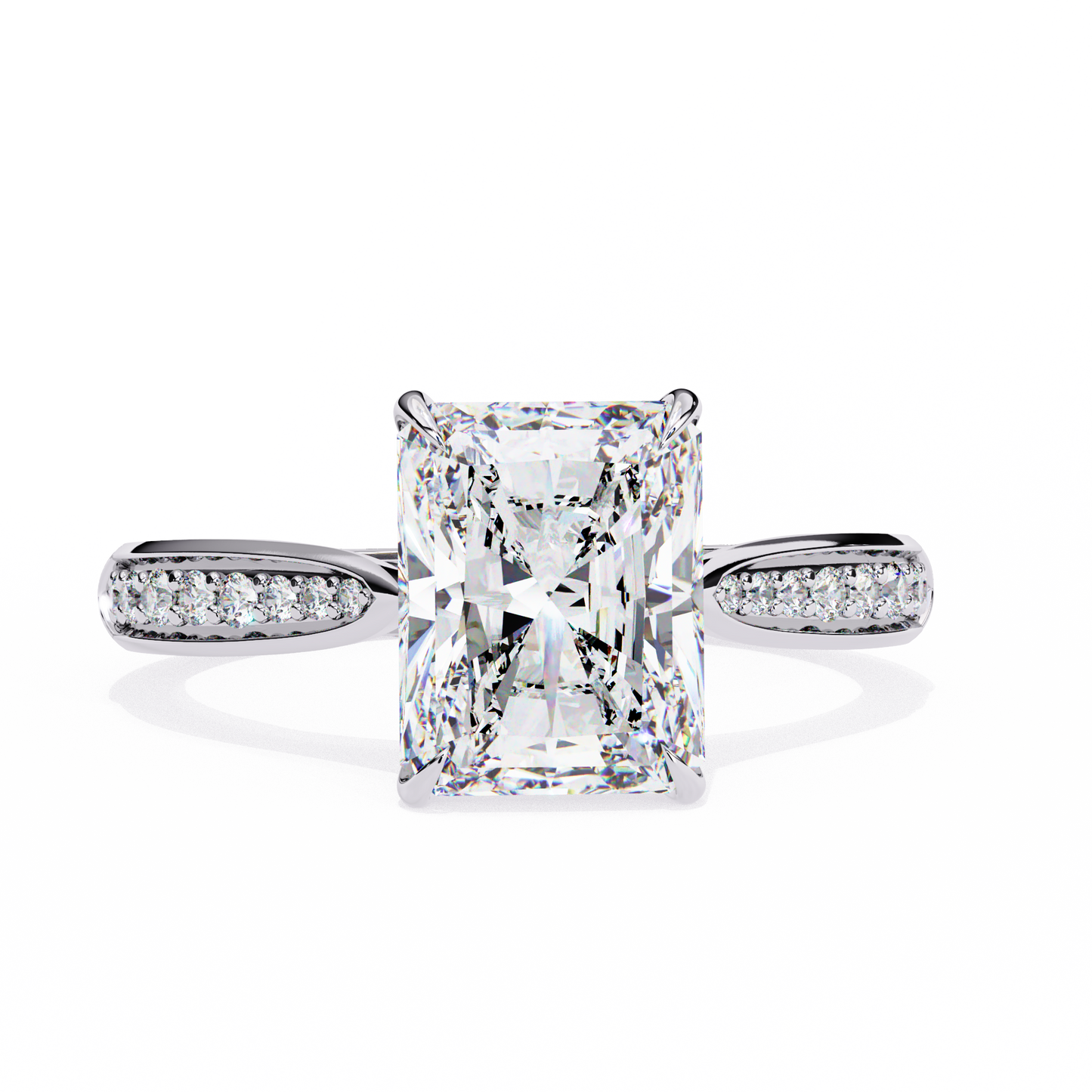 2.00 CT RADIANT Cut Diamond Engagement Ring - Ulight Jewels