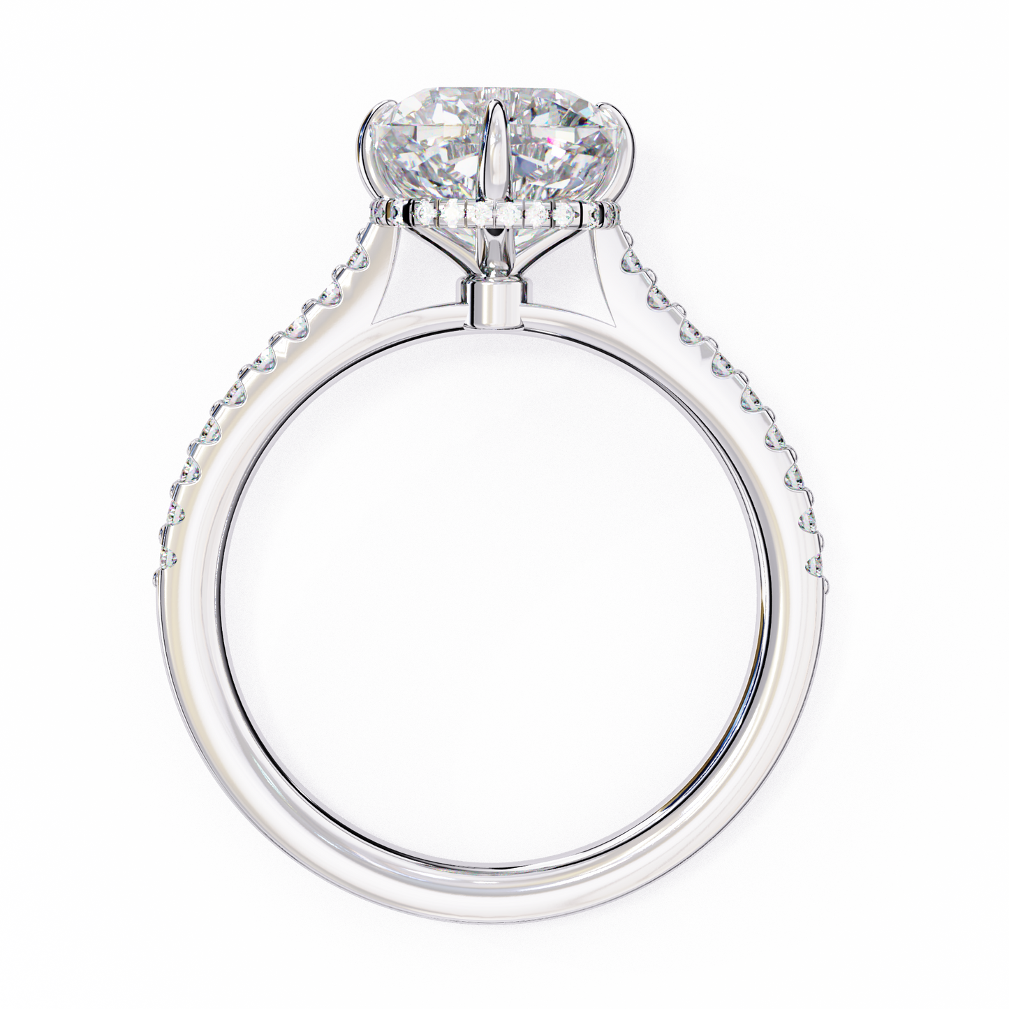 3.00  CT Cushion Cut Diamond Engagement Ring