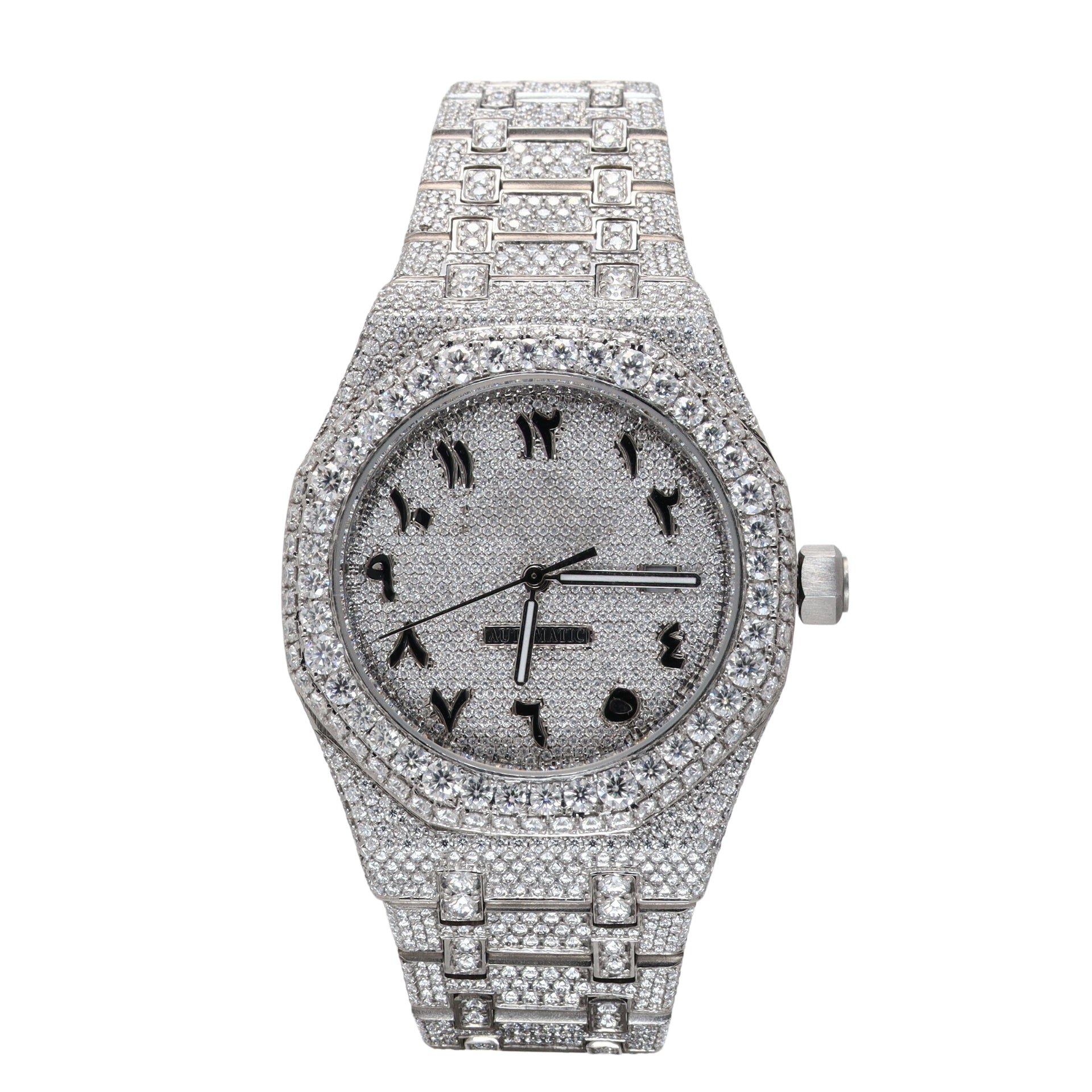 Premium Quality Round Cut Men's Diamond Watch - Ulight Jewels