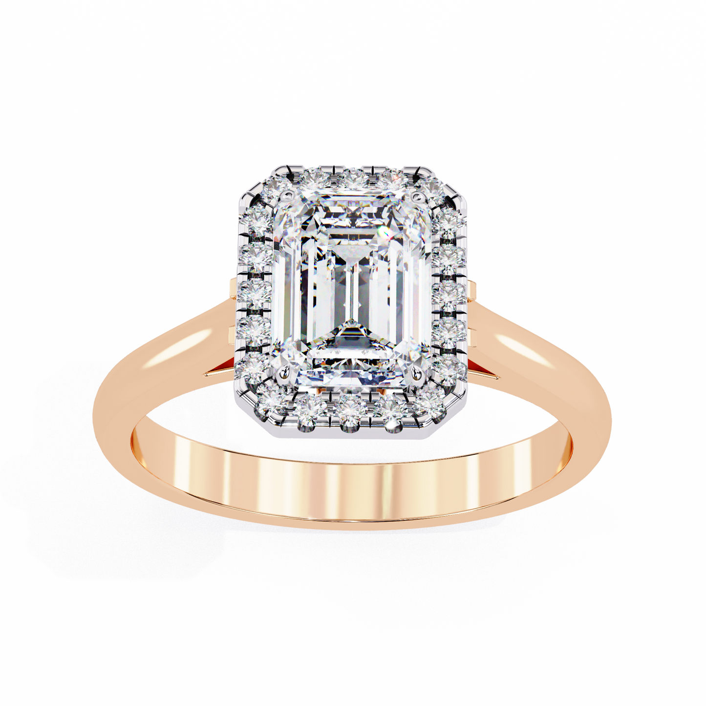 2.00 CT EMERALD Cut Diamond Engagement Ring