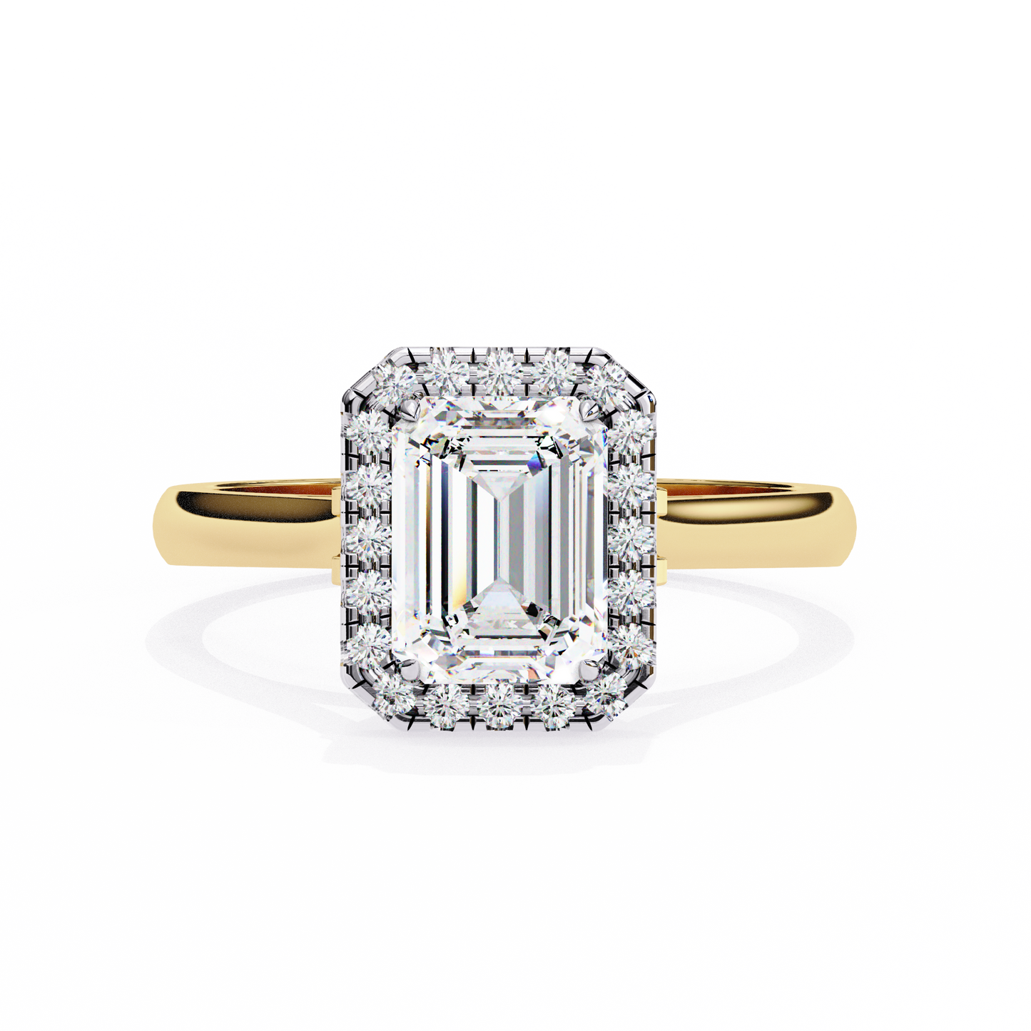 2.00 CT EMERALD Cut Diamond Engagement Ring