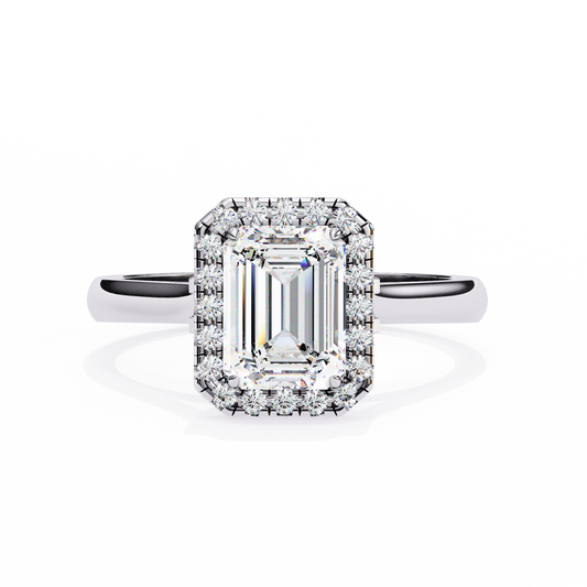 2.00 CT EMERALD Cut Diamond Engagement Ring - Ulight Jewels