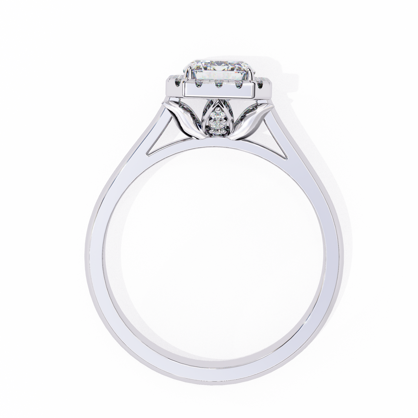 2.00 CT EMERALD Cut Diamond Engagement Ring