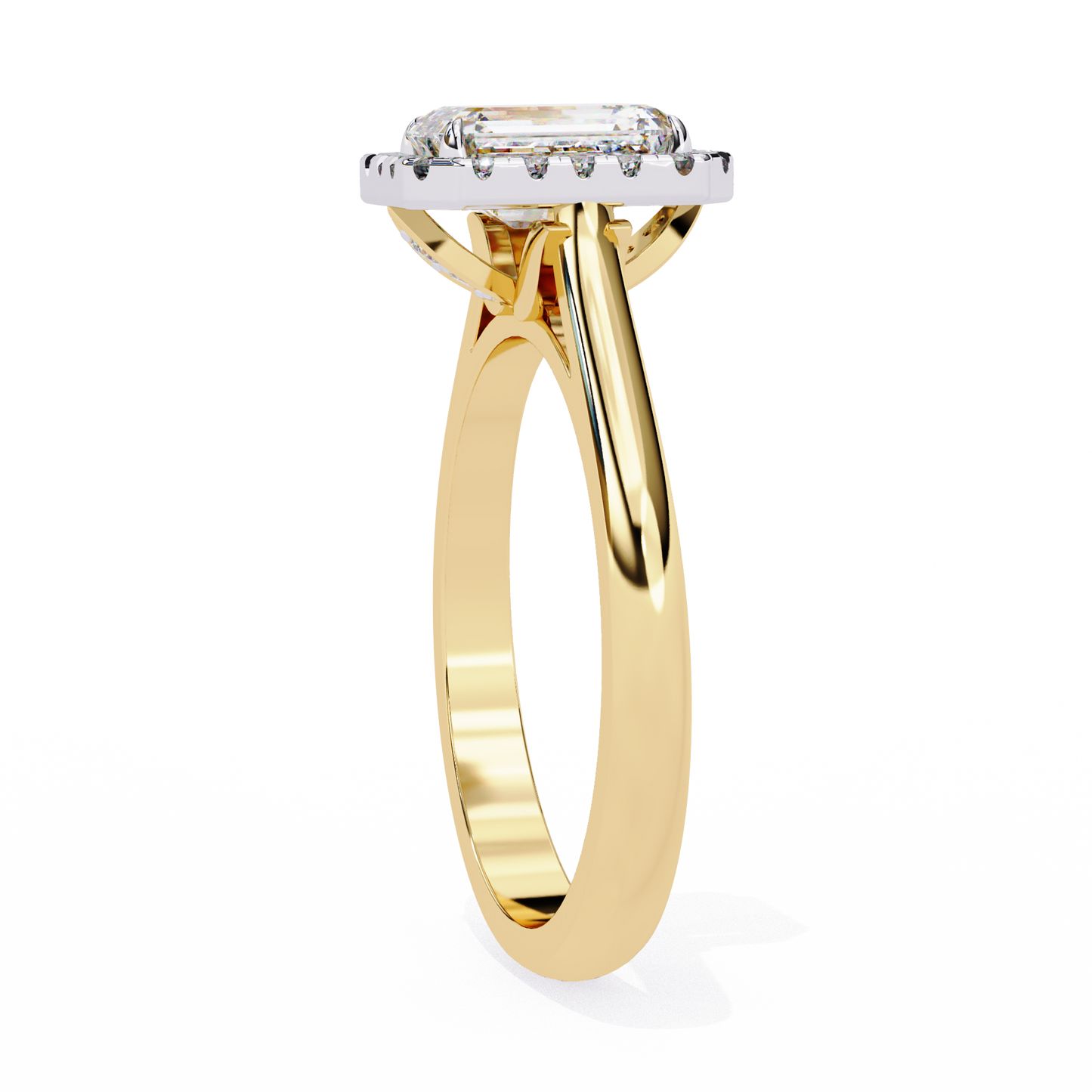 2.00 CT EMERALD Cut Diamond Engagement Ring