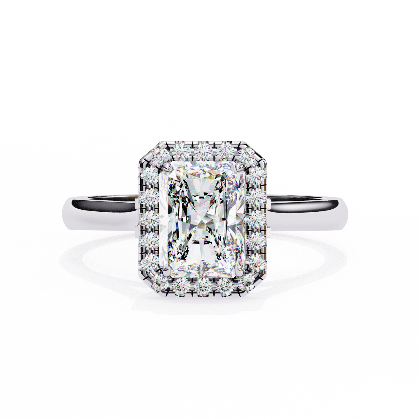 2.00  CT Radiant Cut Diamond Engagement Ring - Ulight Jewels