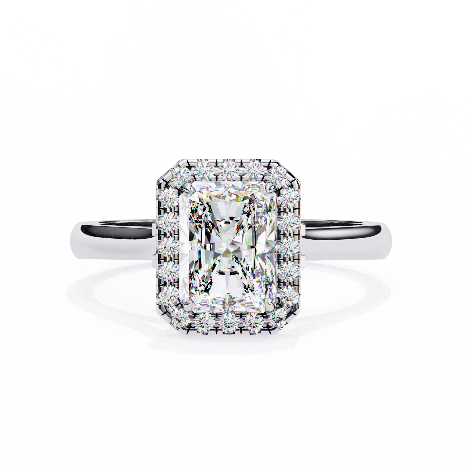 2.00  CT Radiant Cut Diamond Engagement Ring - Ulight Jewels