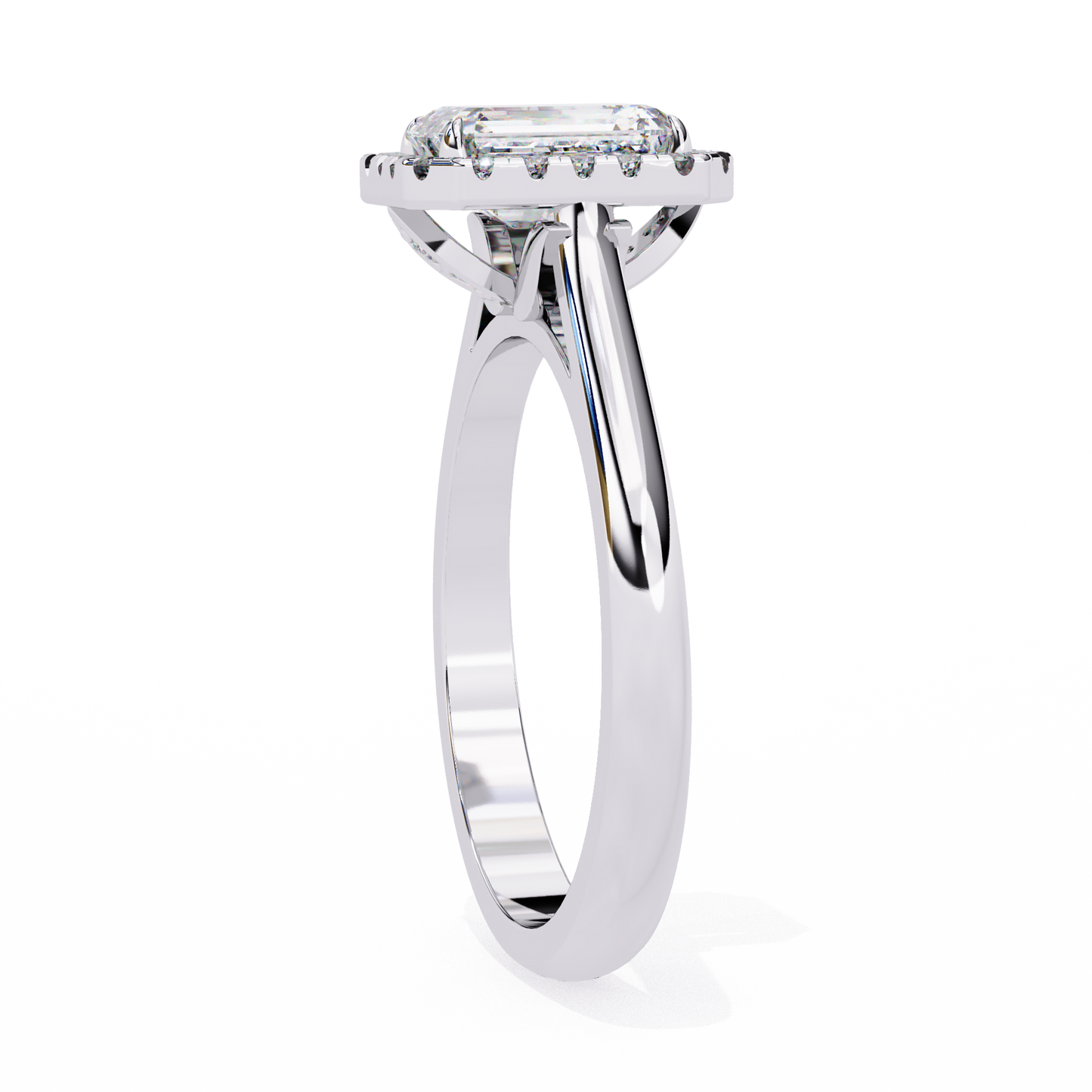 2.00  CT Radiant Cut Diamond Engagement Ring