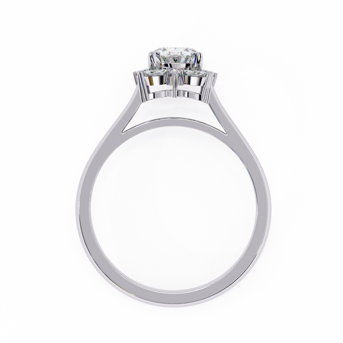 1.25 CT Oval Cut Diamond Engagement Ring