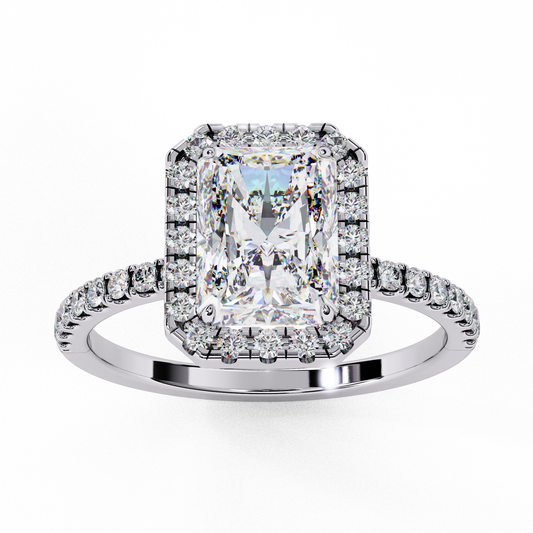 1.75  CT  Radiant Cut Diamond Engagement Ring - Ulight Jewels