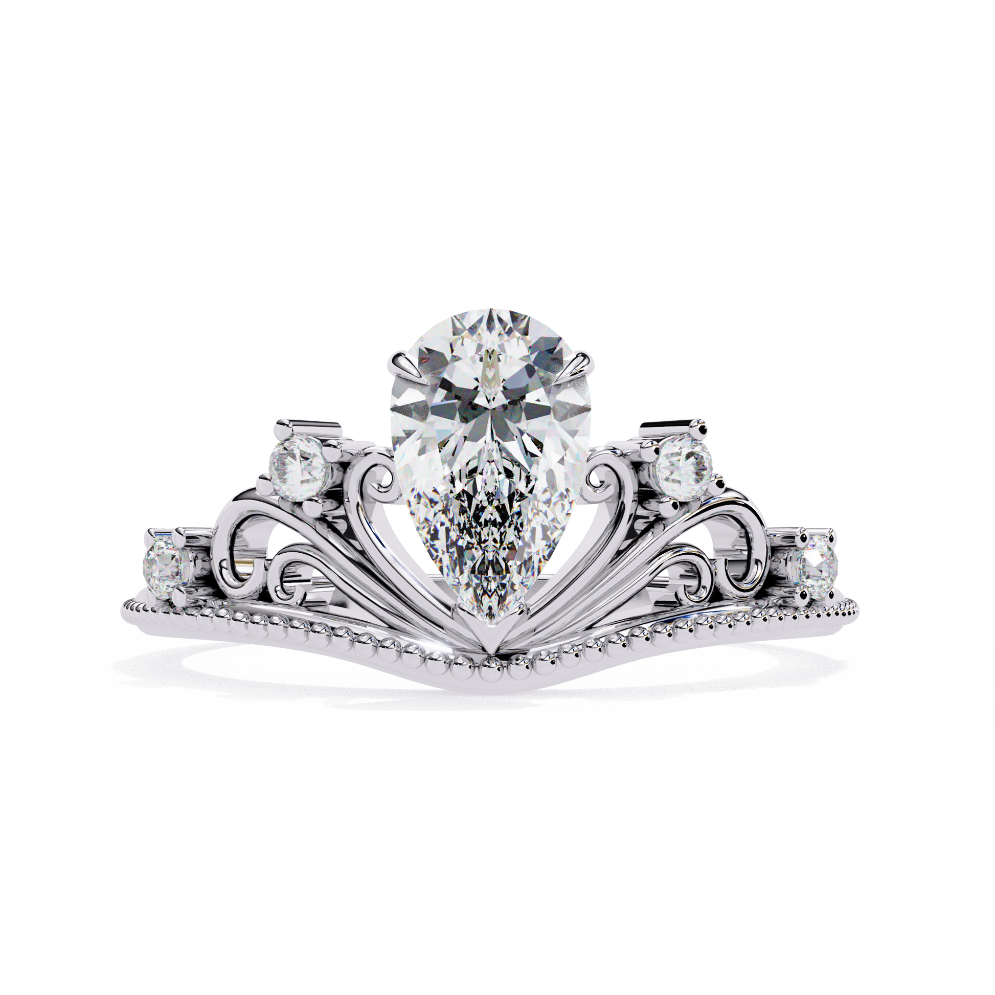 1.00 CT PEAR Cut Diamond Engagement Ring - Ulight Jewels