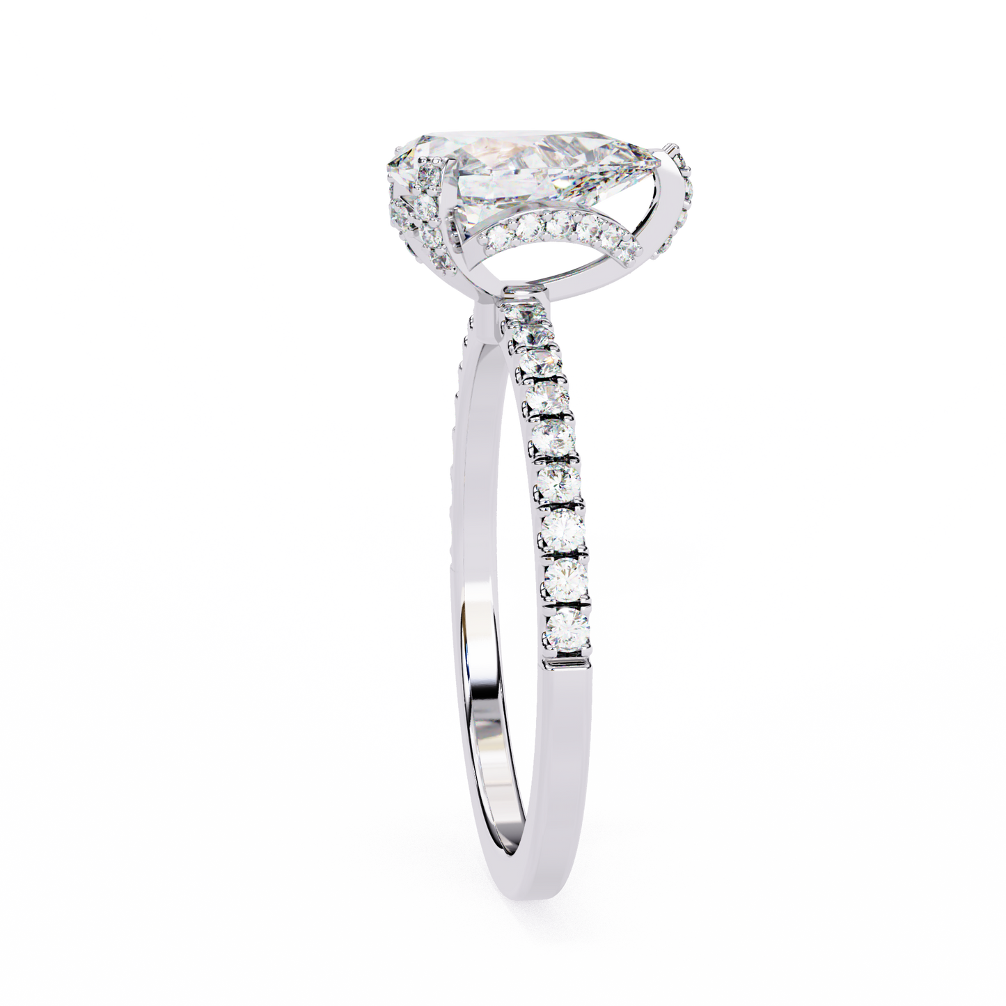 1.50 CT PEAR Cut Diamond Engagement Ring