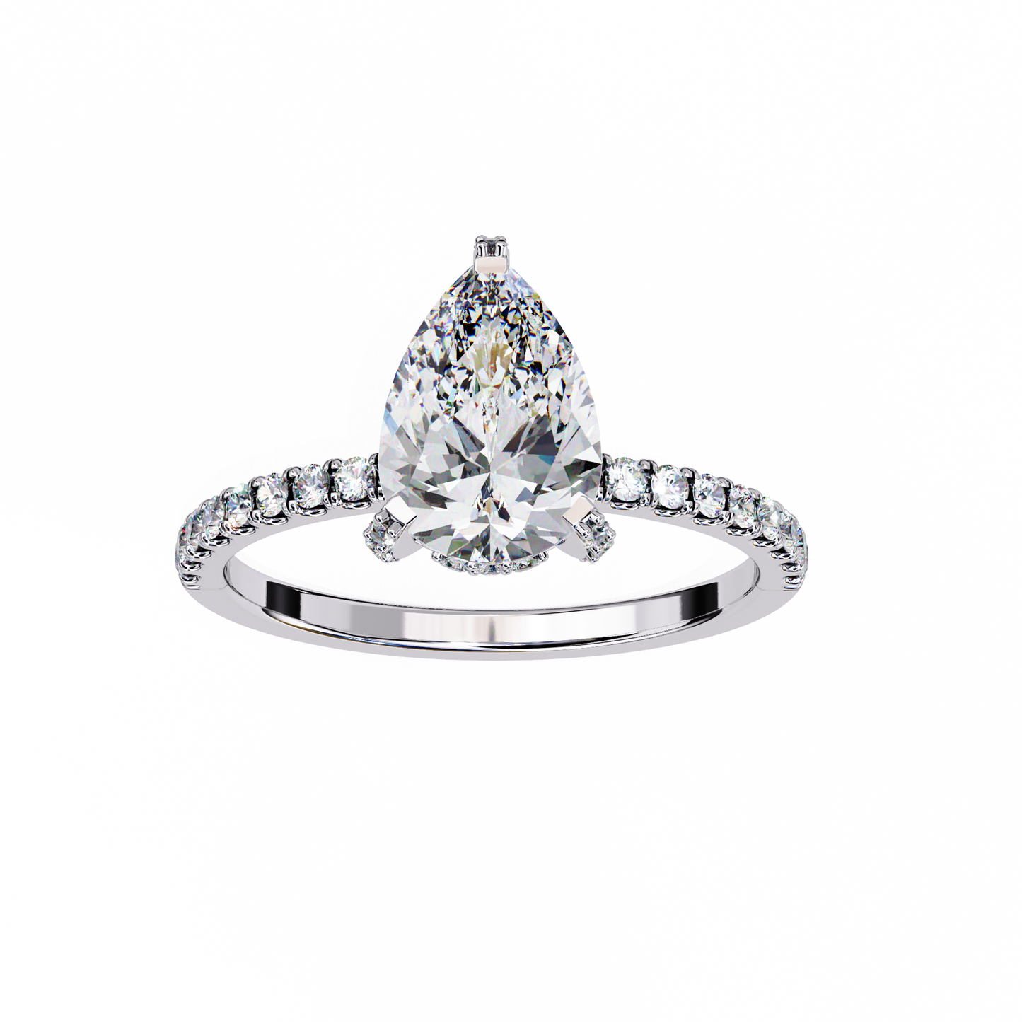 1.50 CT PEAR Cut Diamond Engagement Ring - Ulight Jewels