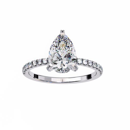 1.50 CT PEAR Cut Diamond Engagement Ring - Ulight Jewels