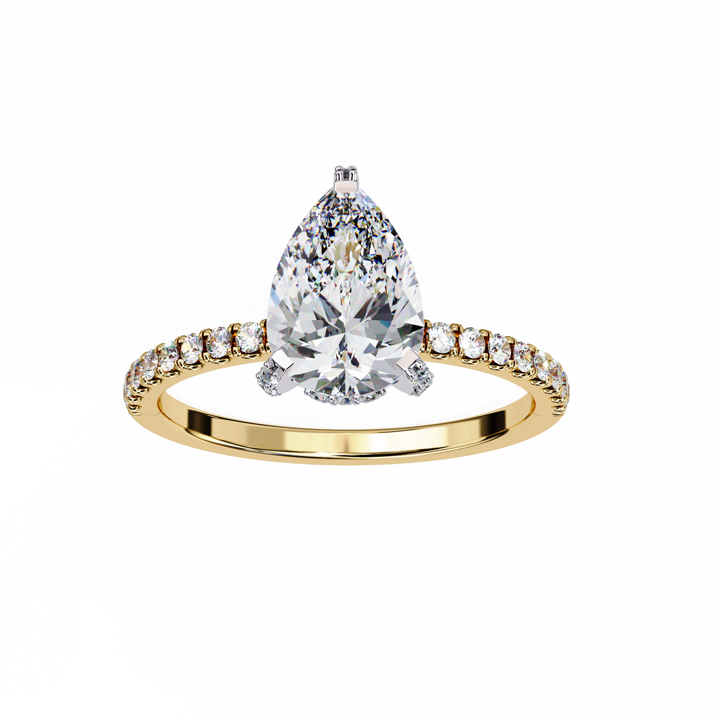 1.50 CT PEAR Cut Diamond Engagement Ring