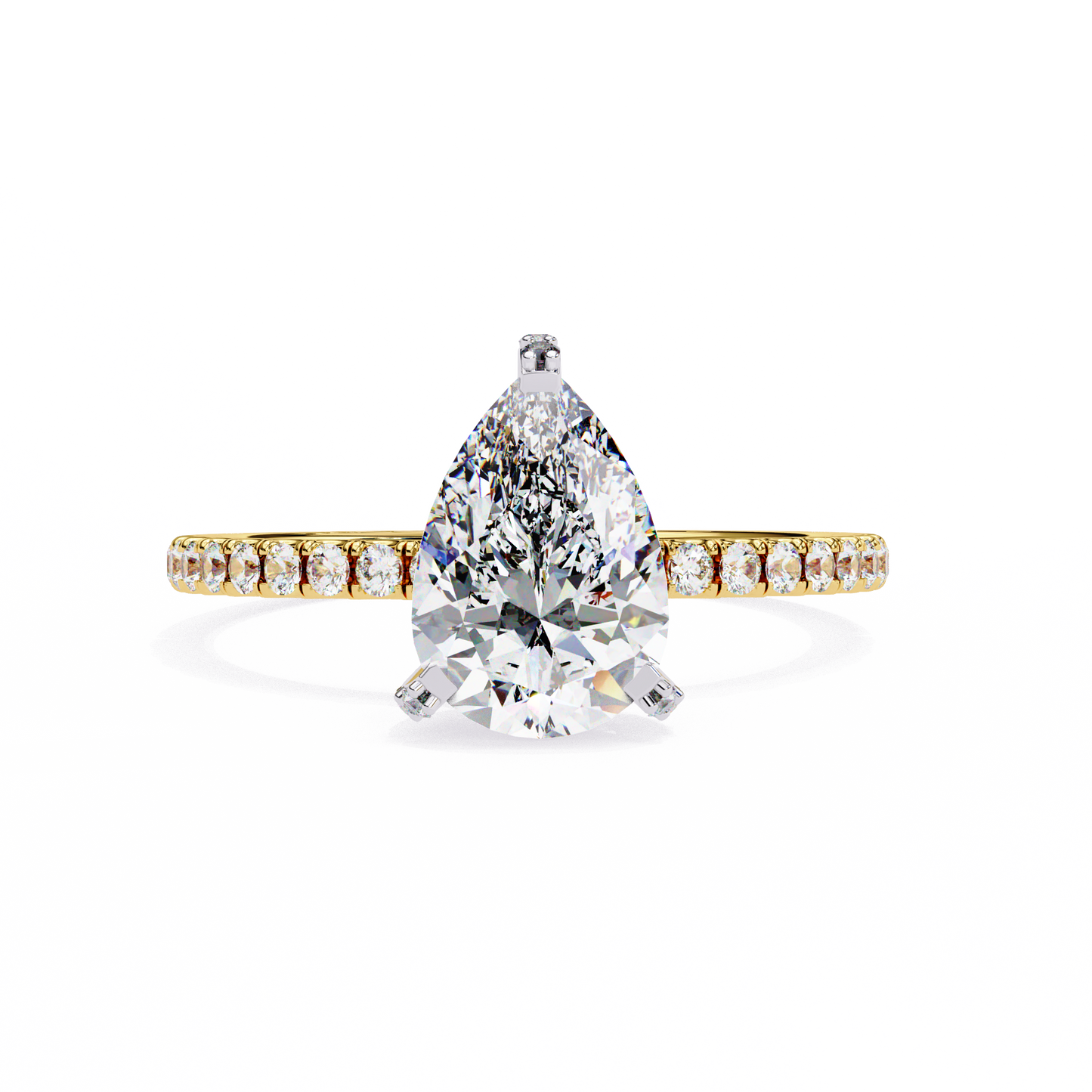 1.50 CT PEAR Cut Diamond Engagement Ring